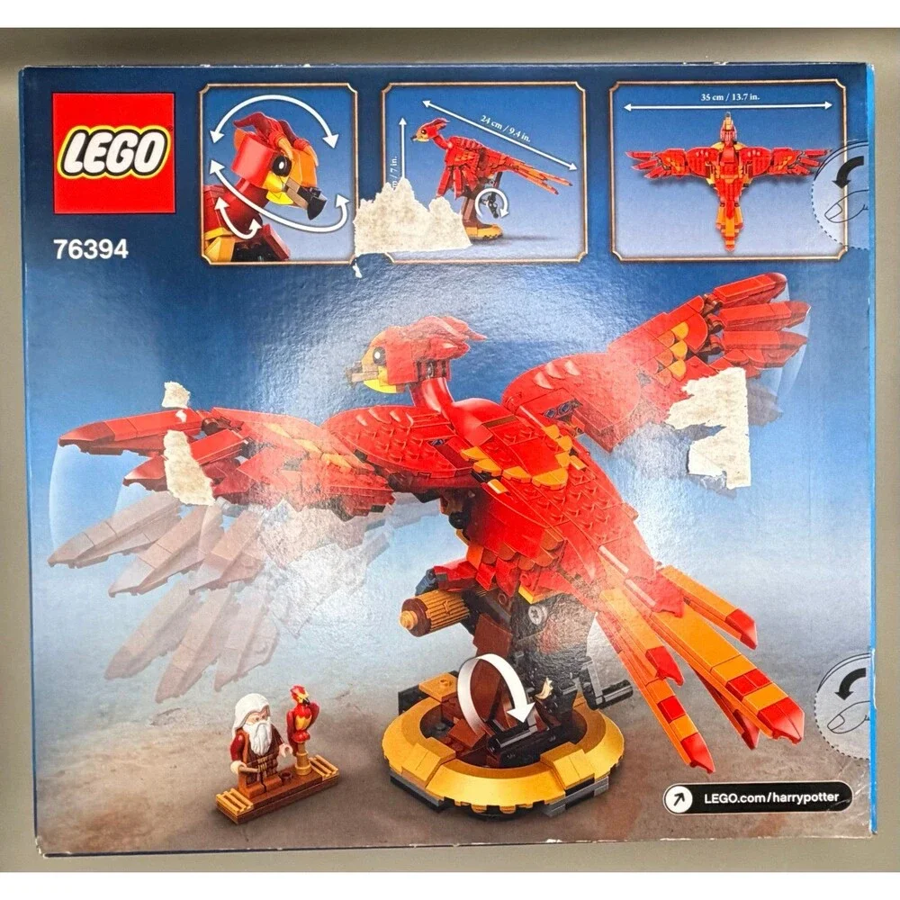 LEGO Harry Potter Fawkes Dumbledore’s Phoenix 76394 Sealed NIB - Retired